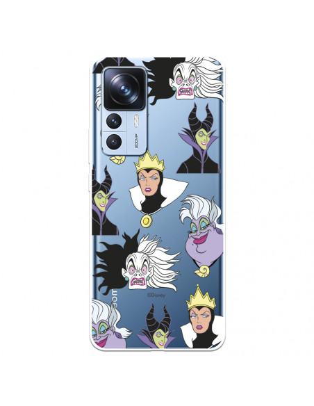 Case For Xiaomi 12T Pro Official Disney Villains Drawing Disney Villains