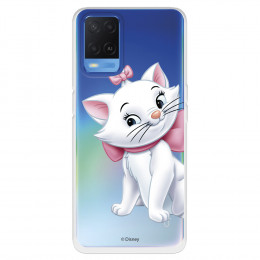 Funda para Oppo A55 4G Oficial de Disney Marie Silueta - Los Aristogatos