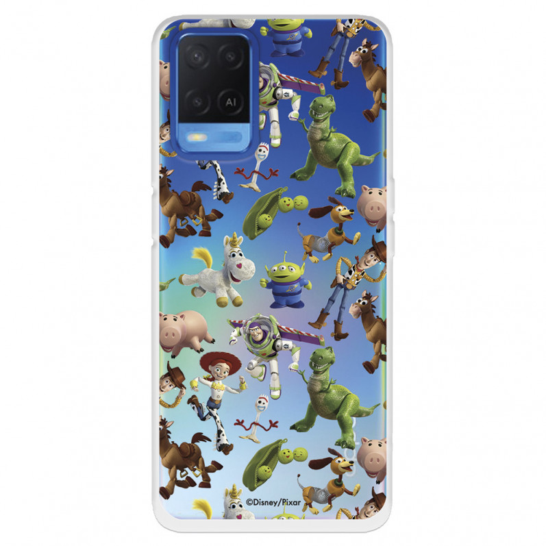 Funda para Oppo A55 4G Oficial de Disney Muñecos Toy Story Siluetas - Toy Story