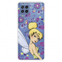 Funda para Samsung Galaxy M32 Oficial de Disney Campanilla Flores - Peter Pan