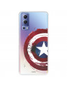 Funda para Vivo Y72 5G Oficial de Marvel Capitán América Escudo Transparente - Marvel