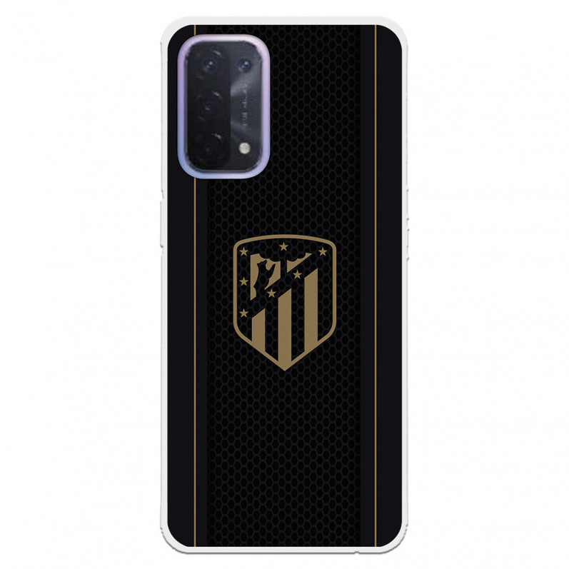 Fundaara Oppo A54 5G del Atleti Escudo Dorado Fondo Negro - Licencia Oficial Atlético de Madrid