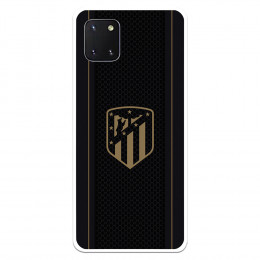 Fundaara Samsung Galaxy A81 del Atleti Escudo Dorado Fondo Negro - Licencia Oficial Atlético de Madrid