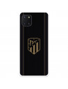 Fundaara Samsung Galaxy A81 del Atleti Escudo Dorado Fondo Negro - Licencia Oficial Atlético de Madrid