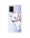 Funda para Vivo X60 Pro Oficial de Disney Marie Silueta - Los Aristogatos