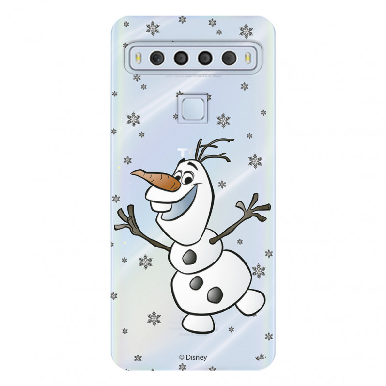 Funda para TCL 10 L Oficial de Disney Olaf Transparente - Frozen