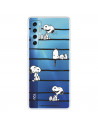 Funda para TCL 20 Pro 5G Oficial de Peanuts Snoopy rayas - Snoopy