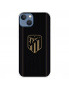 Funda para iPhone 13 del Atleti Escudo Dorado Fondo Negro - Licencia Oficial Atlético de Madrid