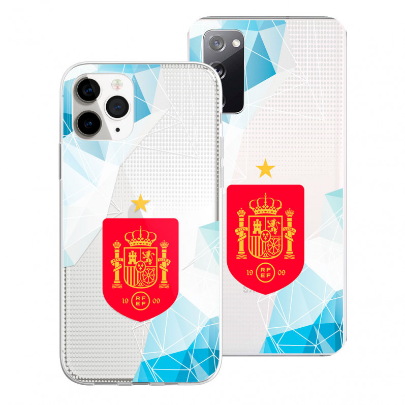 Handyhülle im offiziellen Design der spanischen Nationalmannschaft – transparentes Wappen