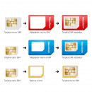 Nano- und Micro-SIM-Chip SIM-Kartenadapter und Kartenextraktor