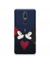 Funda para Nokia 5.1 Oficial de Disney Mickey y Minnie Beso - Clásicos Disney