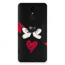 Funda para LG K8 2017 Oficial de Disney Mickey y Minnie Beso - Clásicos Disney