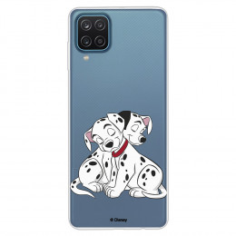 Funda para Samsung Galaxy M12 Oficial de Disney Cachorros Abrazos - 101 Dálmatas