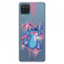 Funda para Samsung Galaxy M12 Oficial de Disney Stitch Graffiti - Lilo & Stitch