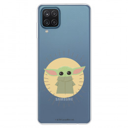 Funda para Samsung Galaxy M12 Oficial de Star Wars Baby Yoda Siluetas - The Mandalorian