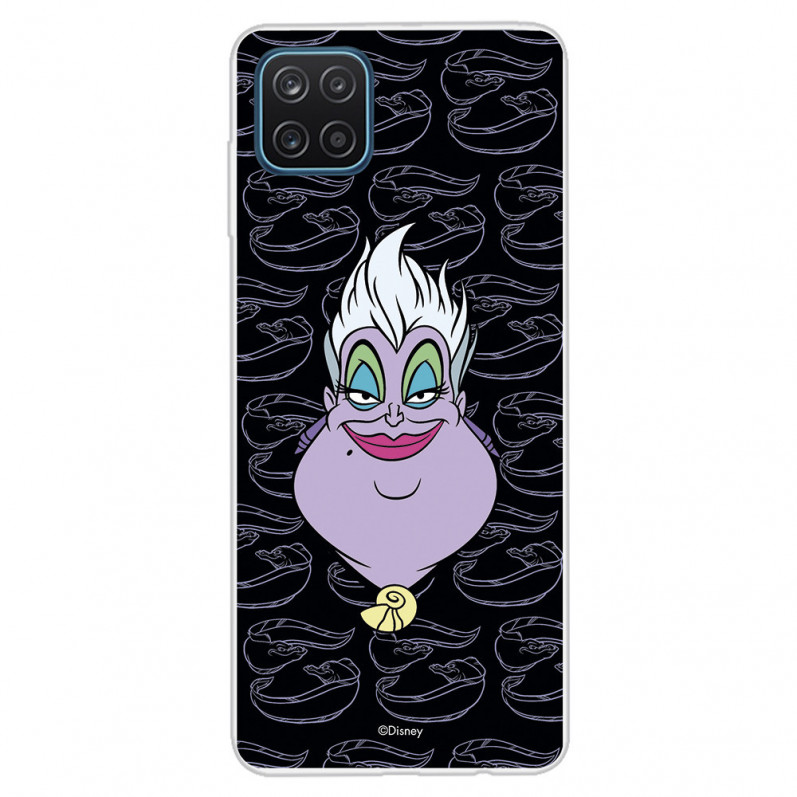 Funda para Samsung Galaxy M12 Oficial de Disney Úrsula Fondo Flotsam y Jetsam - Villanas Disney