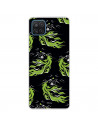 Funda para Samsung Galaxy M12 Oficial de Disney Maléfica Patrón Verde - Villanas Disney