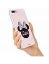 Funda para Samsung Galaxy M12 Oficial de Disney Minnie Pink Shadow - Clásicos Disney