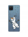 Funda para Samsung Galaxy M12 Oficial de Disney Olaf Transparente - Frozen