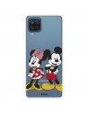 Funda para Samsung Galaxy M12 Oficial de Disney Mickey y Minnie Posando - Clásicos Disney