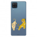 Funda para Samsung Galaxy M12 Oficial de Disney Simba y Nala jugando - El Rey León