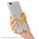 Funda para Samsung Galaxy M12 Oficial de Disney Simba y Nala jugando - El Rey León