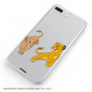 Funda para Samsung Galaxy M12 Oficial de Disney Simba y Nala jugando - El Rey León