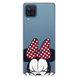 Funda para Samsung Galaxy M12 Oficial de Disney Minnie Cara - Clásicos Disney