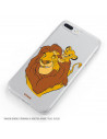 Funda para Samsung Galaxy M12 Oficial de Disney Mufasa y Simba Silueta - El Rey León