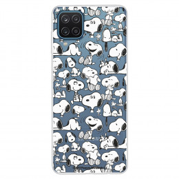 Funda para Samsung Galaxy M12 Oficial de Peanuts Snoopy siluetas - Snoopy