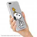 Funda para Samsung Galaxy M12 Oficial de Peanuts Woodstock y Snoopy silueta - Snoopy