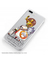 Funda para Samsung Galaxy M12 Oficial de Star Wars Personajes Robots - Star Wars