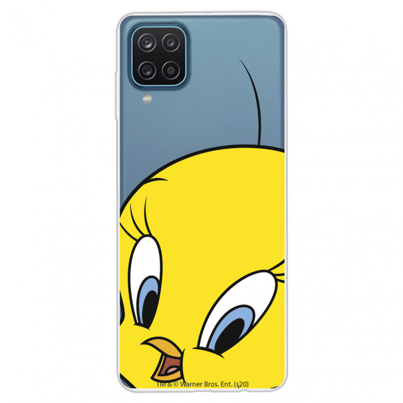 Funda para Samsung Galaxy M12 Oficial de Warner Bros Piolín Silueta Transparente - Looney Tunes