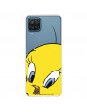 Funda para Samsung Galaxy M12 Oficial de Warner Bros Piolín Silueta Transparente - Looney Tunes