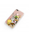 Funda para Samsung Galaxy M12 Oficial de Warner Bros Personajes Siluetas Transparente - Looney Tunes