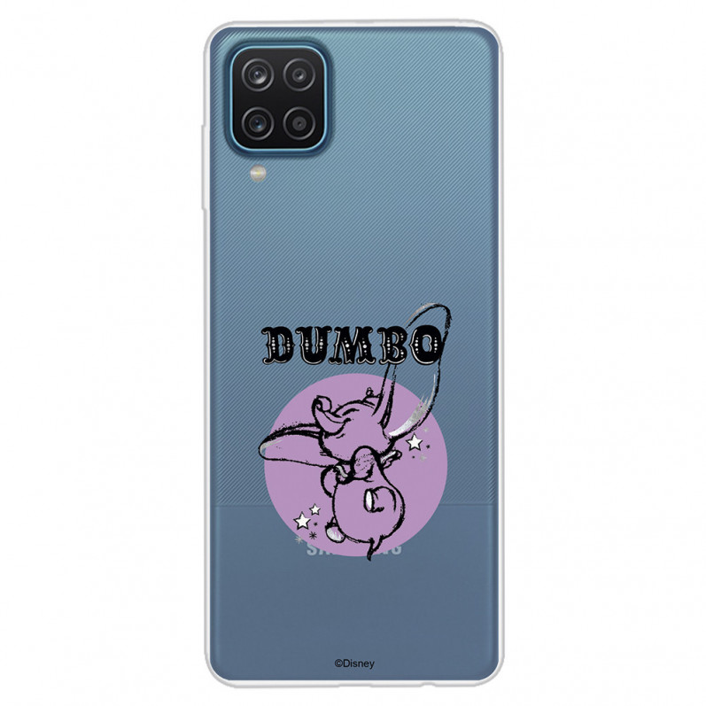 Funda para Samsung Galaxy M12 Oficial de Disney Dumbo Purple Icon - Dumbo