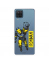 Funda para Samsung Galaxy M12 Oficial de Marvel Iron Man Yellow Transparente - Marvel