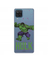 Funda para Samsung Galaxy M12 Oficial de Marvel Hulk Fondo Puntos Purpuras - Marvel