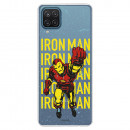 Funda para Samsung Galaxy M12 Oficial de Marvel Iron Man Color Transparente - Marvel