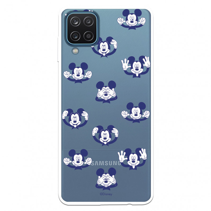 Funda para Samsung Galaxy M12 Oficial de Disney Mickey Patrón Muecas - Clásicos Disney