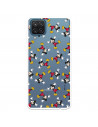 Funda para Samsung Galaxy M12 Oficial de Disney Mickey Patrón Color - Clásicos Disney