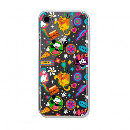 Funda para iPhone 7 Oficial de Disney Mickey y Minnie Patrón Retro Premium - Clásicos Disney