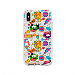 Funda para iPhone X Oficial de Disney Mickey y Minnie Patrón Retro Premium - Clásicos Disney