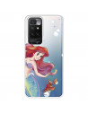 Funda para Xiaomi Redmi 10 Oficial de Disney Ariel y Sebastián Burbujas - La Sirenita