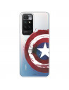 Funda para Xiaomi Redmi 10 Oficial de Marvel Capitán América Escudo Transparente - Marvel