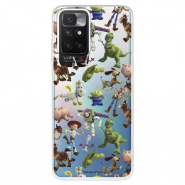 Funda para Xiaomi Redmi 10 Oficial de Disney Muñecos Toy Story Siluetas - Toy Story