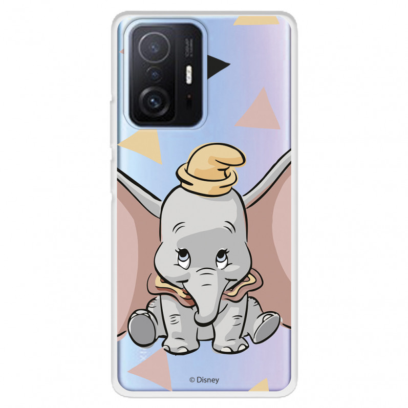 Funda para Xiaomi 11T Oficial de Disney Dumbo Silueta Transparente - Dumbo