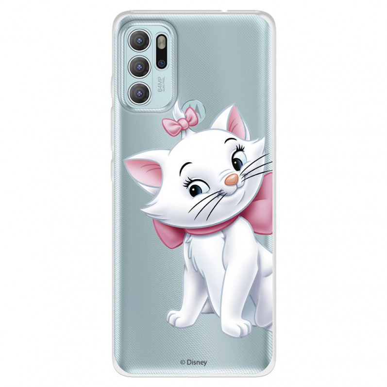 Funda para Motorola Moto G60S Oficial de Disney Marie Silueta - Los Aristogatos