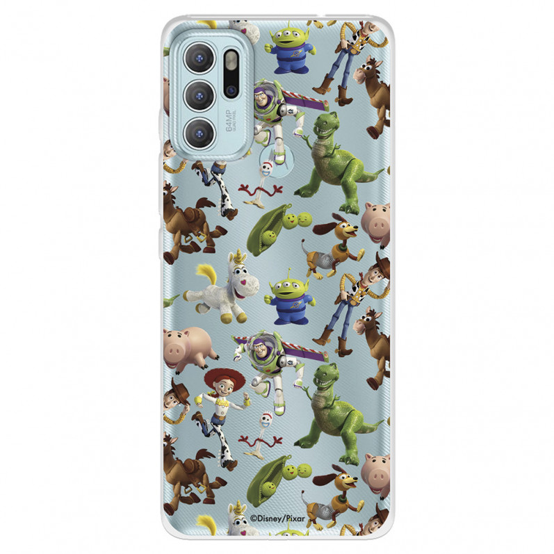 Funda para Motorola Moto G60S Oficial de Disney Muñecos Toy Story Siluetas - Toy Story