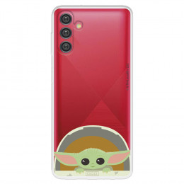 Funda para Samsung Galaxy A13 5G Oficial de Star Wars Baby Yoda Sonrisas - The Mandalorian